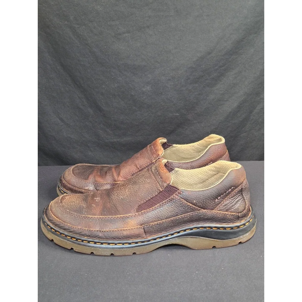 Dr. Martens‎ 11198 Mens Brown Leather Slip On Loafers Shoes Size 11 US AW004